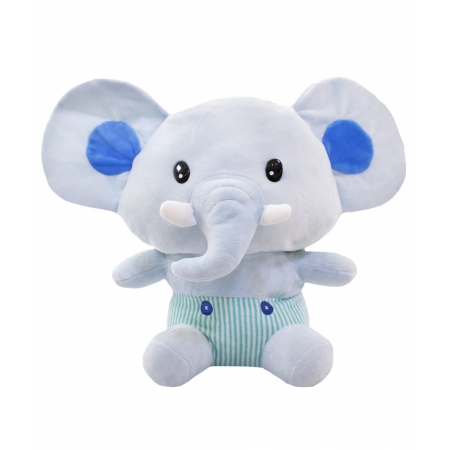 Elefante de Pelï¿½cia Azul Claro ampliada