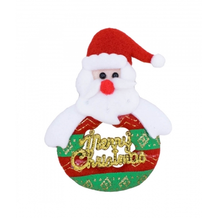 ï¿½mï¿½ Geladeira Papai Noel Guirlanda Merry Christmas 12cm - Enfeite Natalino ampliada