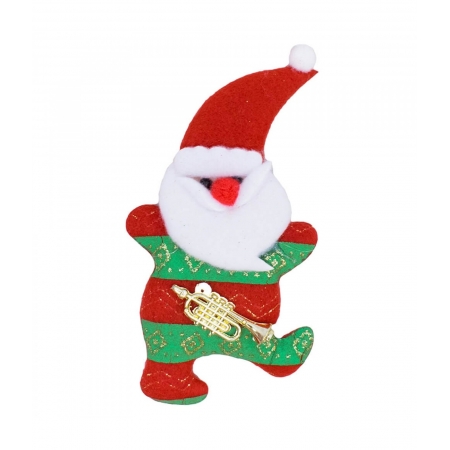 Ímã Geladeira Papai Noel Saxofone 13cm - Enfeite Natalino ampliada