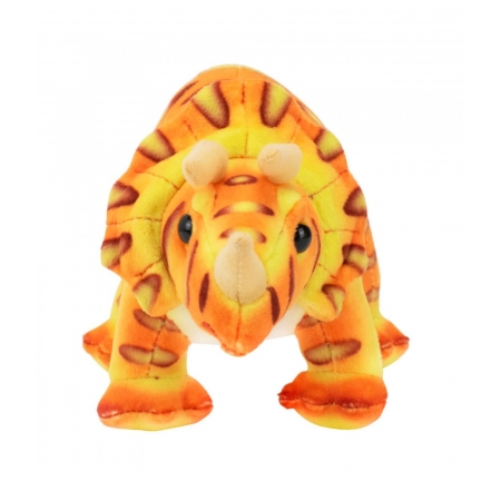 Dinossauro Laranja Tricerï¿½tops 26cm - Pelï¿½cia ampliada