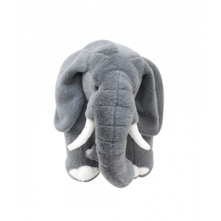 Elefante Cinza De PÃ© Realista 42cm - PelÃºcia ampliada