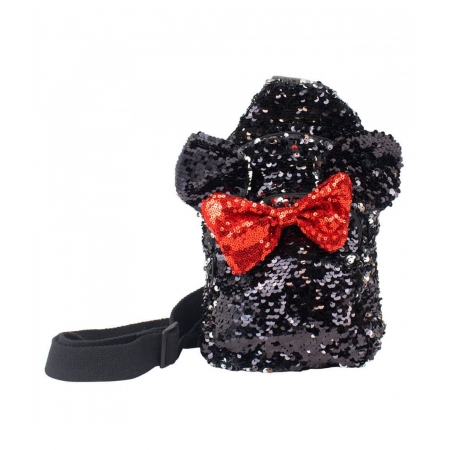 Bolsa Transversal Minnie Lantejoulas 30x21cm - Disney ampliada