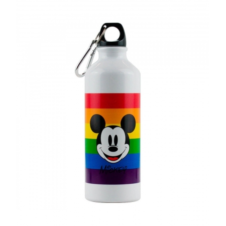  Garrafa AlumÃ­nio Mickey Arco-Ãris 500ml - Disney ampliada