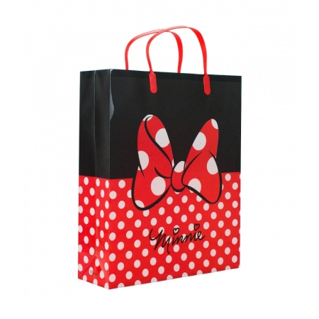 Sacola De Presentes Cores Minnie 33x9x27cm - Disney ampliada