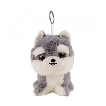 Chaveiro Cachorro Husky 17cm - PelÃºcia ampliada