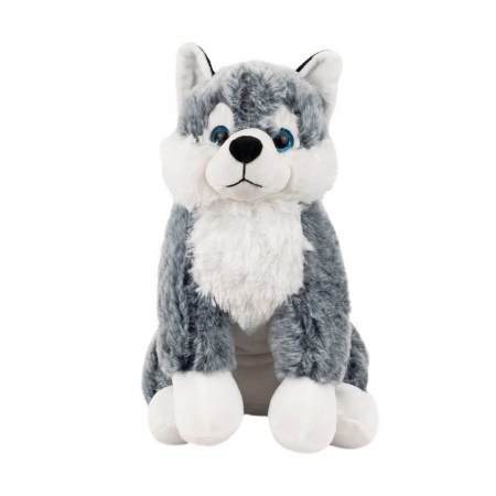  Cachorro Husky 31cm - PelÃºcia ampliada