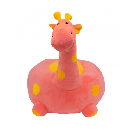 Puff Girafa Rosa 48cm - PelÃºcia ampliada