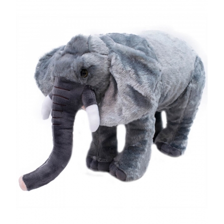 Elefante Cinza Realista 15cm - PelÃºcia Enfeite ampliada