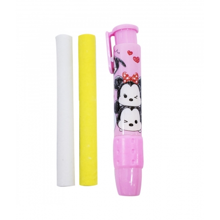 Caneta Borracha Refil Rosa Mickey Minnie Tsumtsum - Disney ampliada