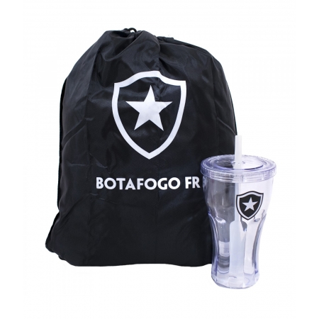 Copo Com Canudo 550ml E Mochila Tipo Saco - Botafogo ampliada