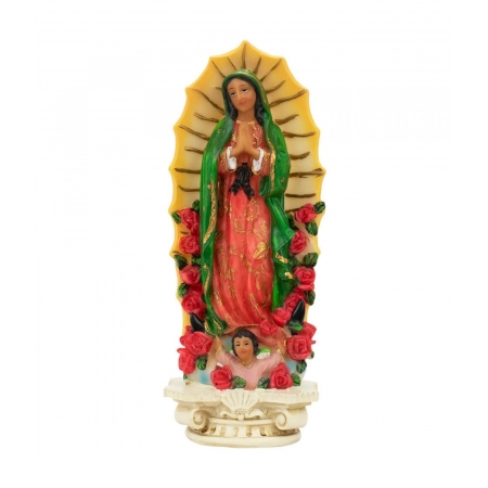 Nossa Senhora de Guadalupe 20cm Enfeite de Resina ampliada