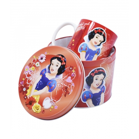 Caneca De Porcelana Na Lata Branca De Neve 350ml - Disney ampliada