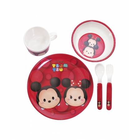 Jg De RefeiÃ§Ã£o Infantil De Melamina Mickey & Minnie Vermelho Tsum Tsum - Disney ampliada