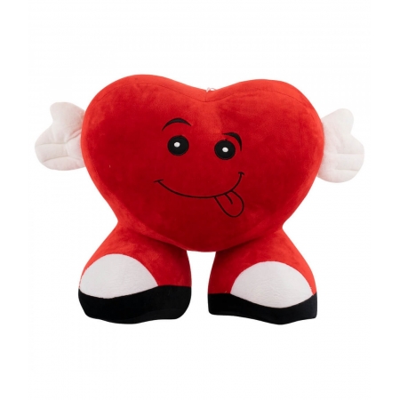 CoraÃ§Ã£o Vermelho MÃ£os PÃ©s Rosto 37cm - PelÃºcia ampliada