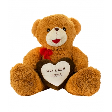 Urso Marrom Para AlguÃ©m Especial 60cm - PelÃºcia ampliada