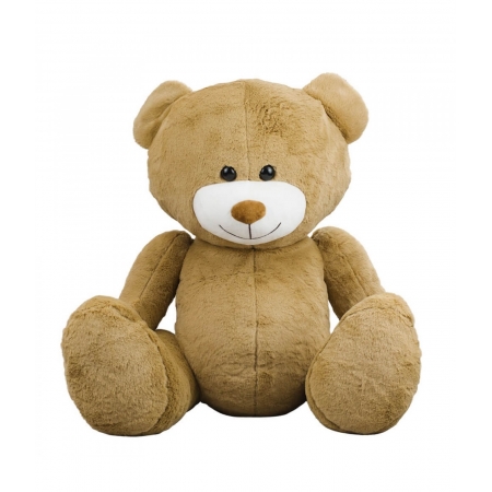 Urso Marrom Sentado Sorriso 46cm - PelÃºcia ampliada