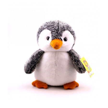Pinguim de Pelúcia Cinza 25cm Foffy ampliada