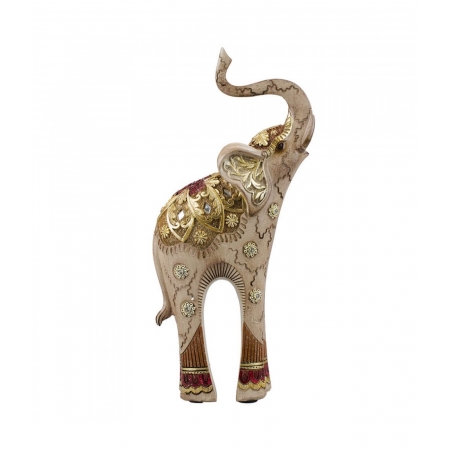 Elefante Tromba Levantada 28cm - Resina Animais ampliada