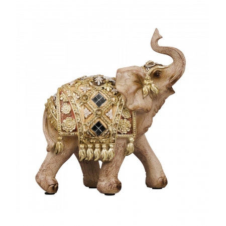 Elefante Tromba Levantada 16cm - Resina Animais ampliada