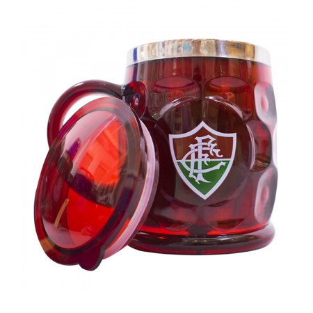 Caneca TÃ©rmica Com Tampa 500ml - Fluminense ampliada