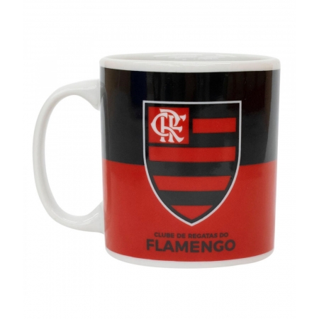 Caneca Porcelana 320ml - Flamengo ampliada