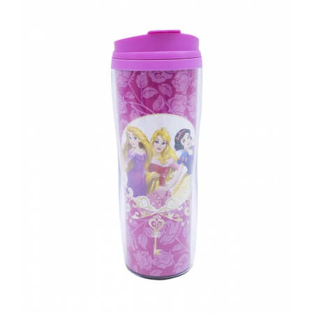 Copo Rosa TÃ©rmico Princesas 450ml - Disney ampliada