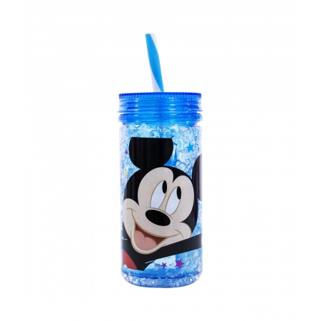 Copo Congelante Com Canudo Mickey 350ml - Disney ampliada