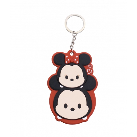 Chaveiro Emborrachado Espelho Mickey & Minnie Tsum Tsum - Disney ampliada