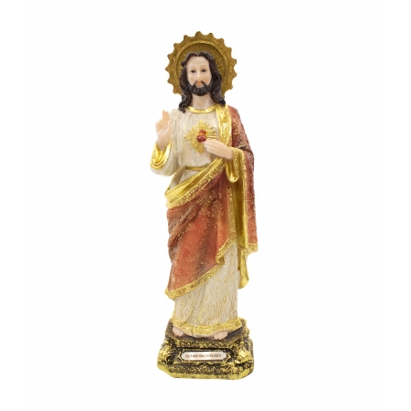 Sagrado CoraÃ§Ã£o De Jesus 30cm - Enfeite Resina ampliada