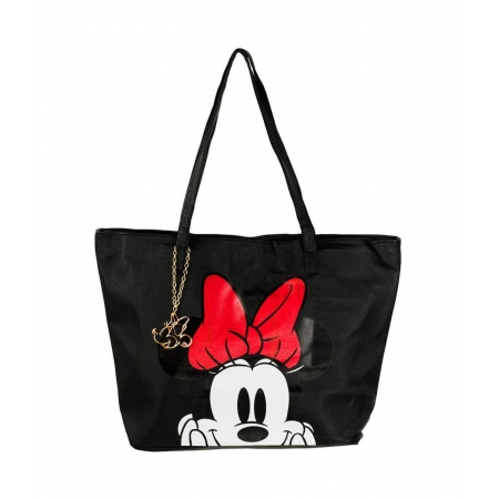 Bolsa Pingente Dourado Minnie 32x16x46cm - Disney ampliada