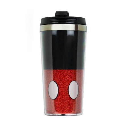 Copo TÃ©rmico Mickey Tampa Preta 450ml - Disney ampliada