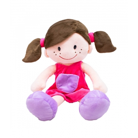 Boneca Sorridente Roupa Pink 44cm ampliada