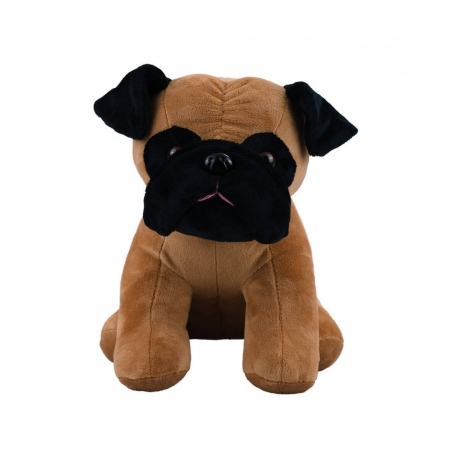 Cachorro Pug Sentado 25cm - PelÃºcia ampliada