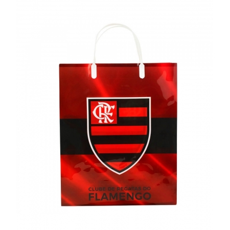 Sacola De Presentes Cores Time 33x9x27cm - Flamengo ampliada