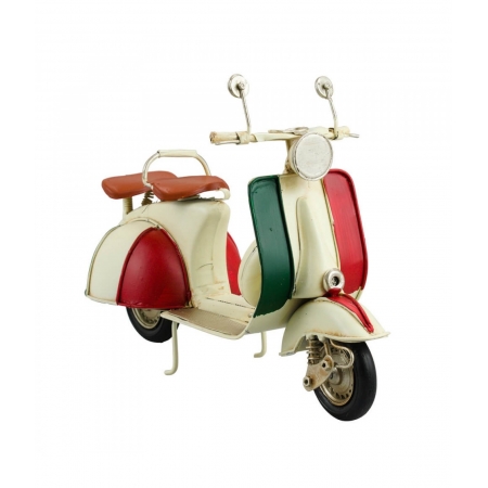 Motocicleta Cores Italia 17x26x10cm Estilo RetrÃ´ - Vintage ampliada