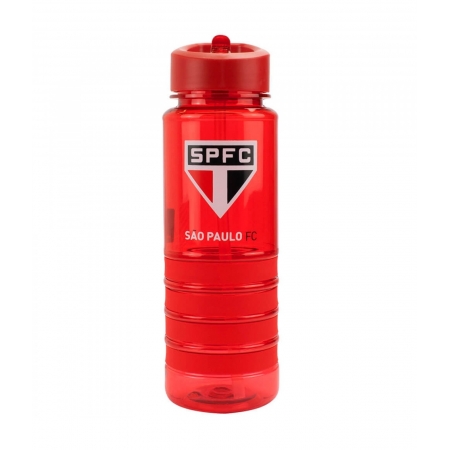 Garrafa PlÃ¡stico Canudo RetrÃ¡til 700ml - SPFC ampliada