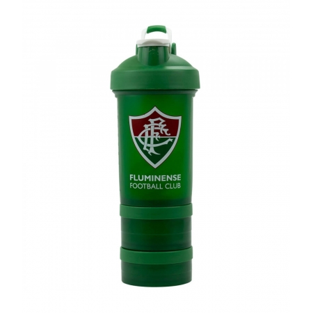 Garrafa Shakeira Mola 2 Compartimentos 500ml - Fluminense ampliada