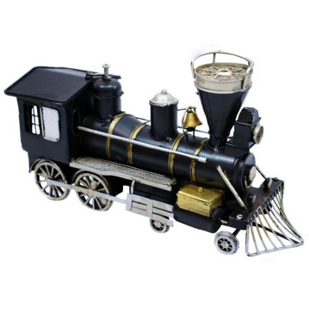 Miniatura Trem Preto Estilo Retrô ampliada