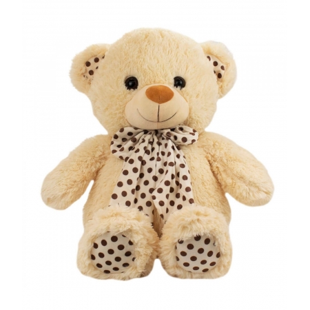 Urso Bege LaÃ§o 28cm - PelÃºcia ampliada