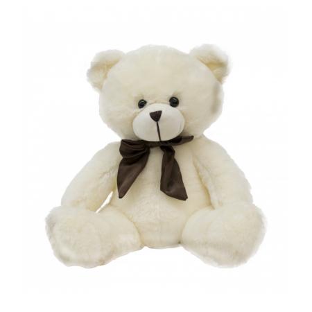 Urso Branco Com LaÃ§o 35cm - PelÃºcia ampliada