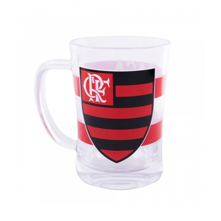 Caneca De Vidro 660ml - Flamengo ampliada