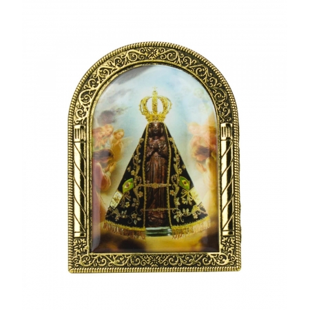 Enfeite Placa Nossa Senhora Aparecida 9x6.5cm ampliada