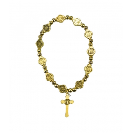 Pulseira TerÃ§o Dourado 6cm ampliada