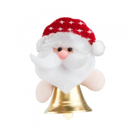 Papai Noel Sino Dourado 11cm - Enfeite Natalino ampliada