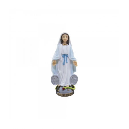 Nossa Senhora Das GraÃ§as 8cm - Enfeite Resina ampliada