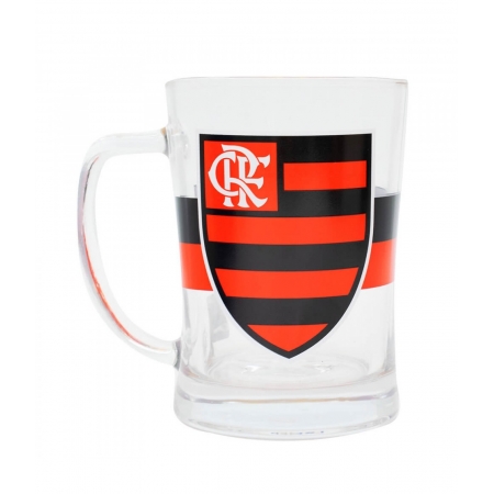 Caneca De Vidro Gigante 660ml - Flamengo ampliada