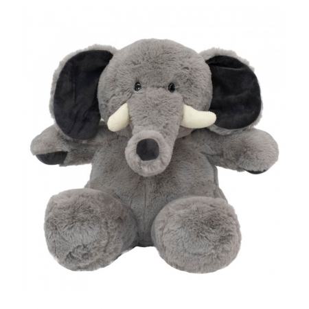 Elefante Cinza Sentado 27cm - PelÃºcia ampliada