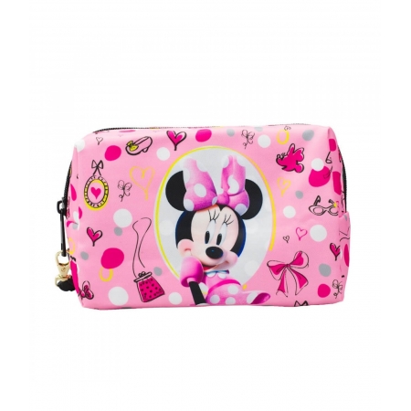 Necessaire Retangular Rosa Minnie 11x9x18cm - Disney ampliada