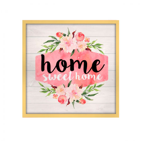 Quadro de Madeira Petit Home Floral Urban ampliada