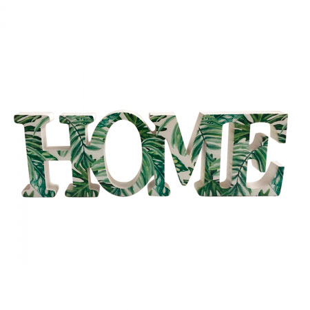 Placa Decorativa Word Nature Home Verde Urban ampliada